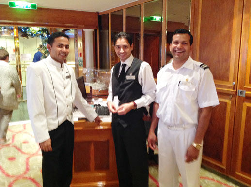 Oriana P and O Cruise crew