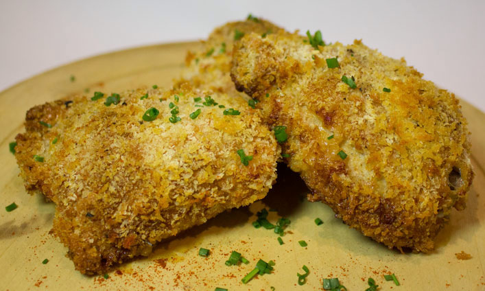 Crunchy Chicken (or Pork) with Yutaka Panko Breadcrumbs