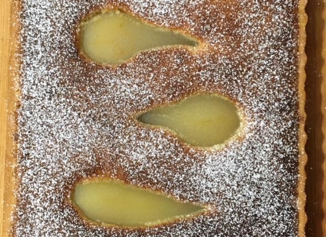 Pear and almond tart