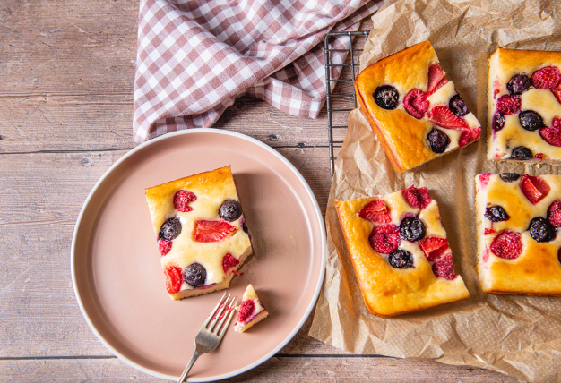 Traybake Pancakes with Maple Glaze