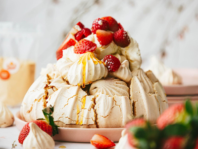 Valentine's Maple Pavlova