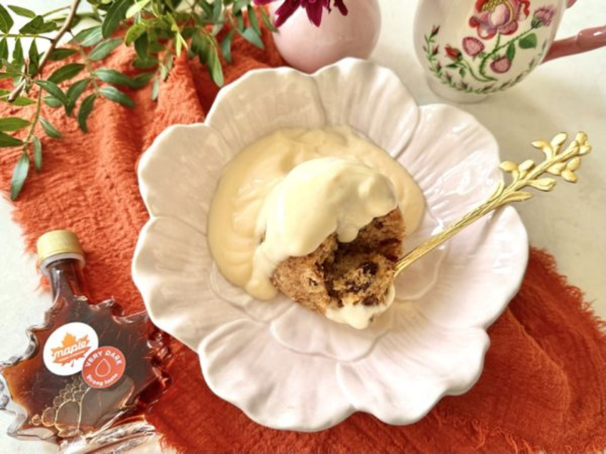 Maple Date Pudding