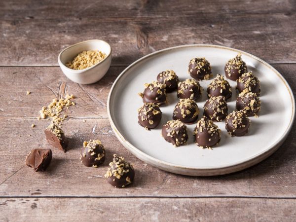 Maple praline truffles