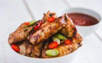 Maple-Glazed Chicken Wings with BBQ Sauce